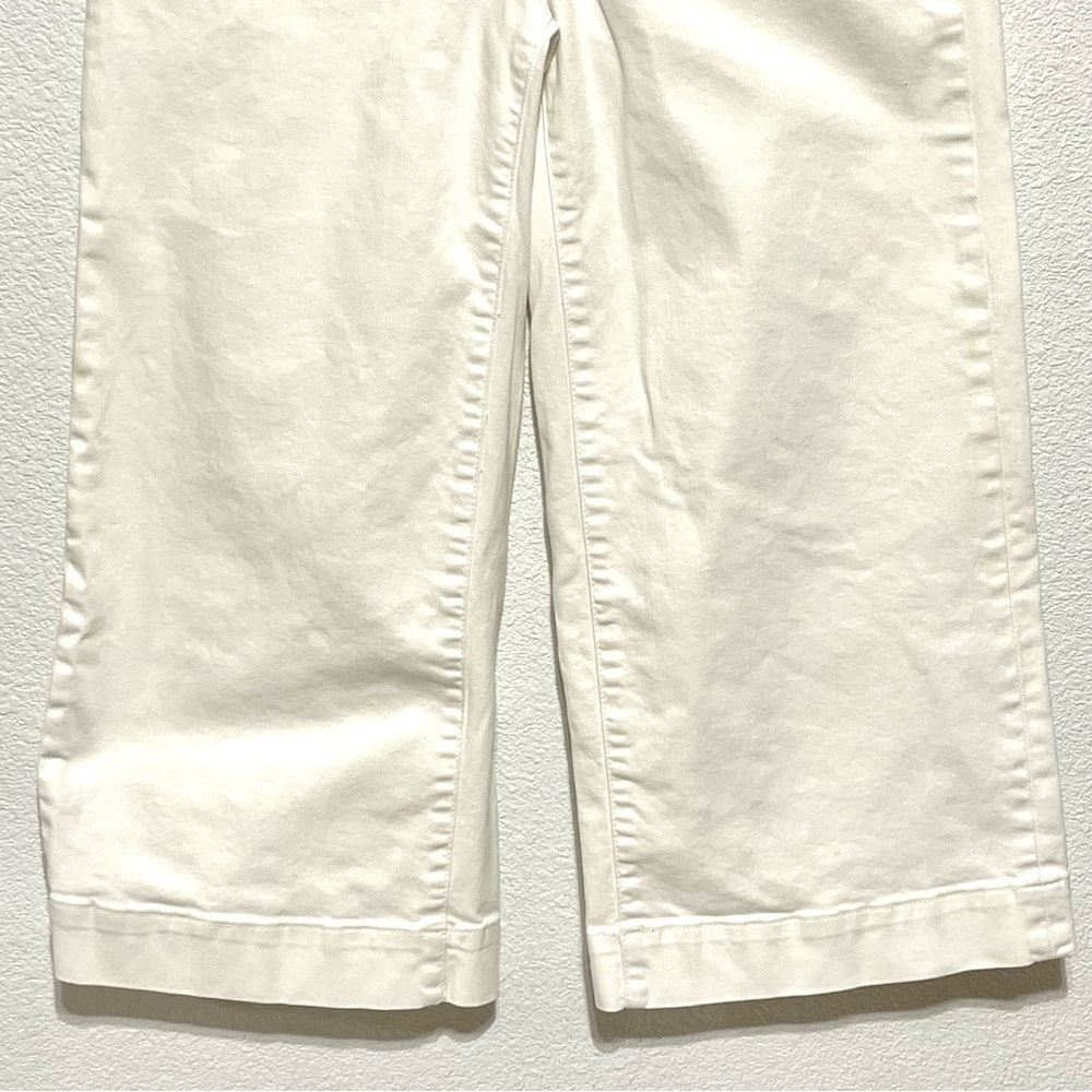 Madewell Woman White Wide Legs Crops Jeans Size 29 - Picture 3 of 14